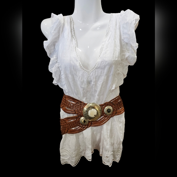 *HP* Anthropologie Cocobelle Marrakesh Belt In Sand OS NWT MRSP $175. - Picture 1 of 11
